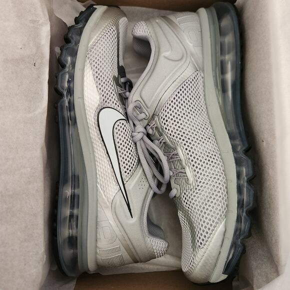 Nike Air Max 2013 Men\'s Shoes (HQ3025-001, Silver//black ) Size 10.5